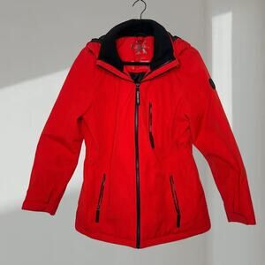 Calvin Klein All Weather System Shell Jacket – Red (Women’s Medium)